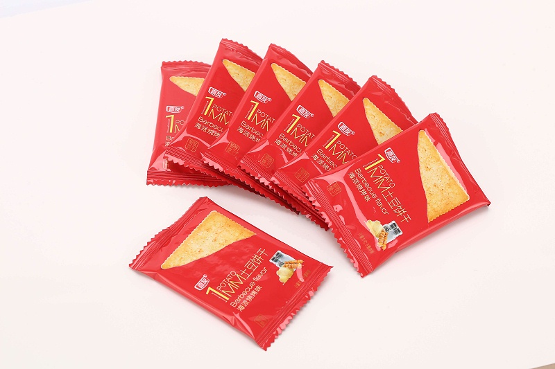 【嘉友1MM土豆餅干燒烤味/醬油味】像紙一樣薄的小餅干，脆不可擋~